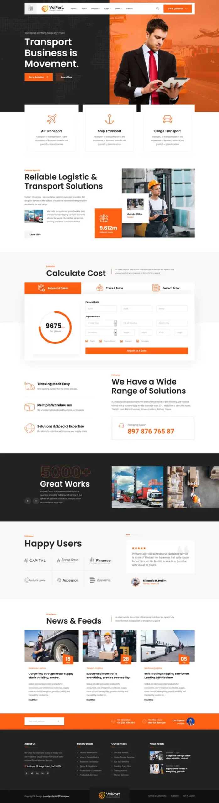 物流运输快递货运企业html网站模板-山云部落官网 | 资源交流社区-sy.team