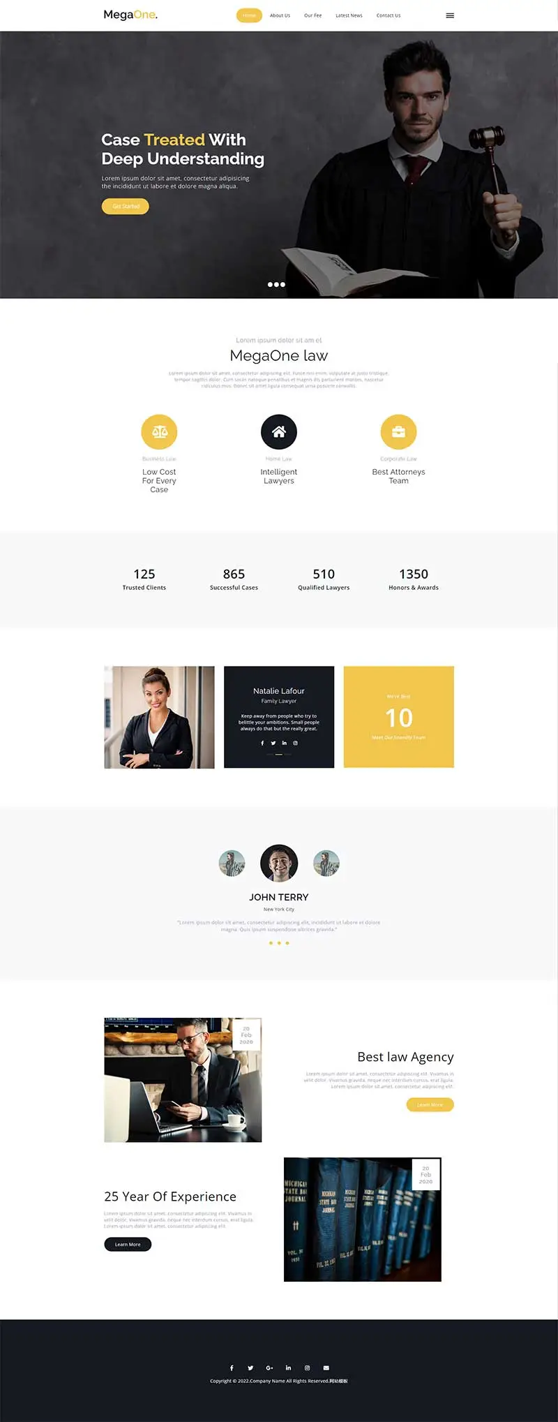 法律咨询服务律师事务所html5网站模板-山云部落官网 | 资源交流社区-sy.team