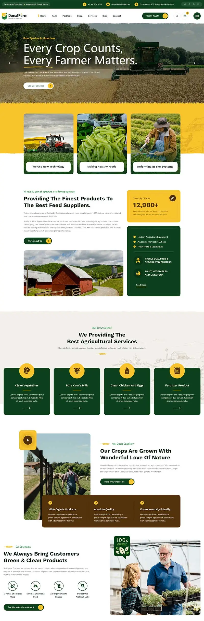 绿色响应式生态农场静态网站模板-山云部落官网 | 资源交流社区-sy.team