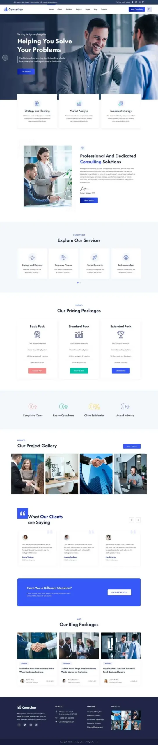 企业咨询商业策划公司html5网站模板-山云部落官网 | 资源交流社区-sy.team