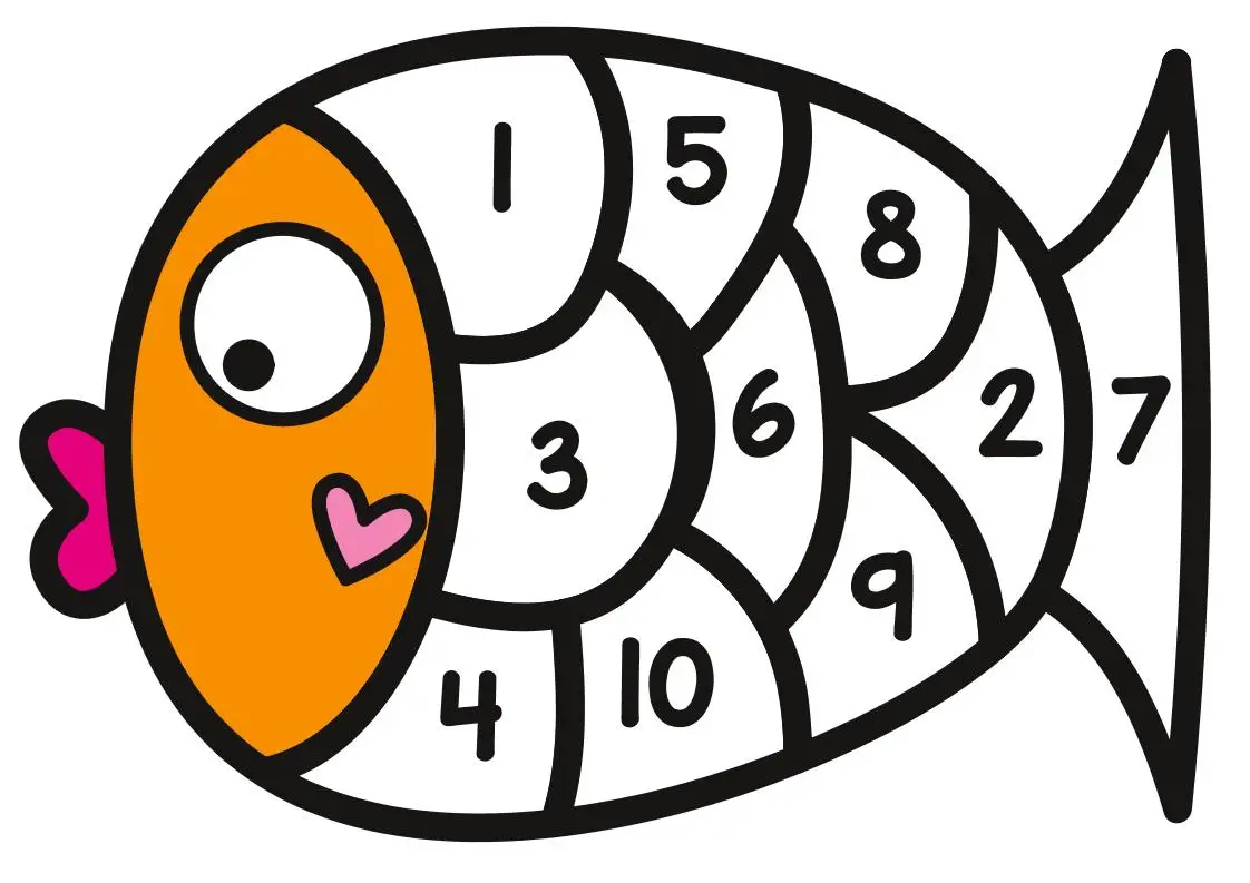 幼小衔接-小鱼数字拼图页-山云部落官网 | 资源交流社区-sy.team