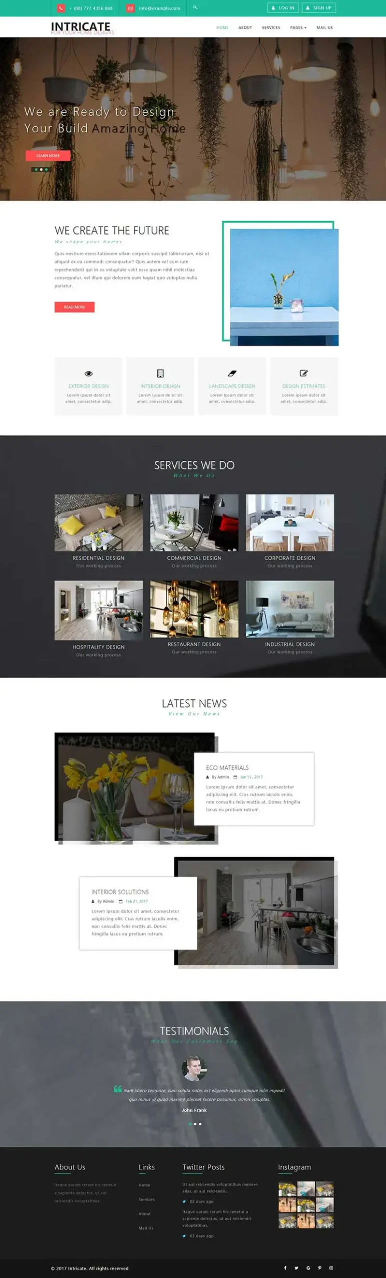 简洁美观家装设计公司html模板-山云部落官网 | 资源交流社区-sy.team