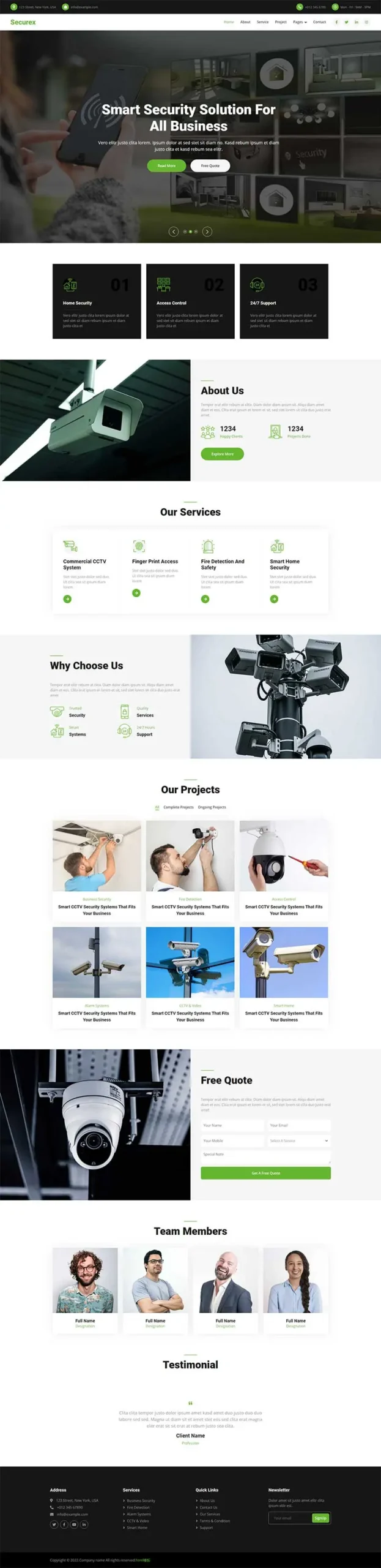 摄像头监控设备企业网站html模板-山云部落官网 | 资源交流社区-sy.team