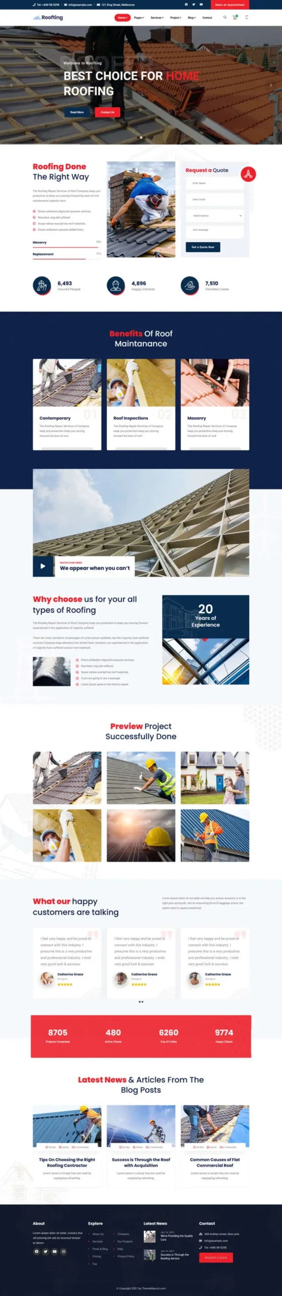 建筑工程房屋修补企业html网站模板-山云部落官网 | 资源交流社区-sy.team