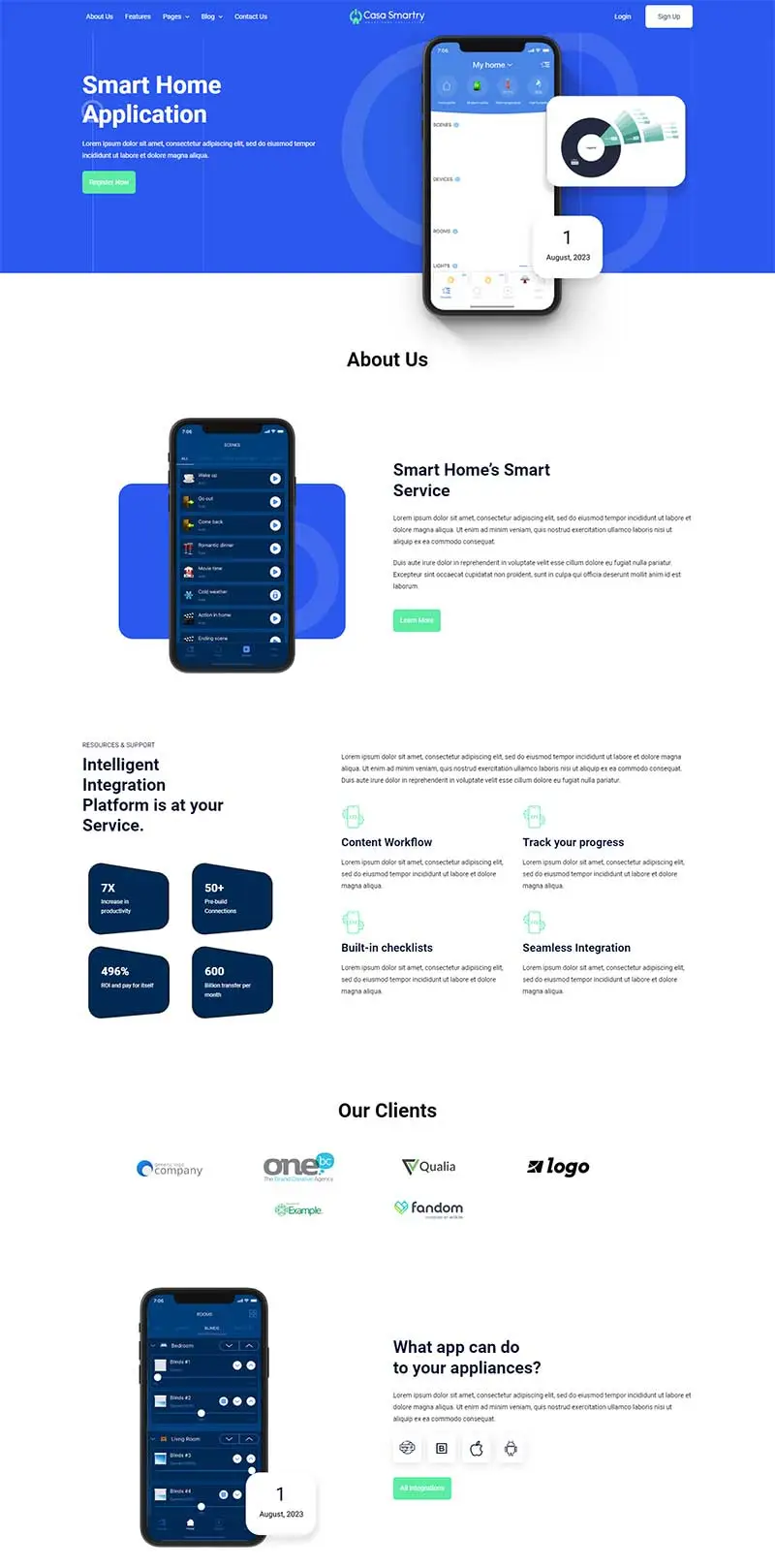 响应式APP软件介绍网页模板-山云部落官网 | 资源交流社区-sy.team