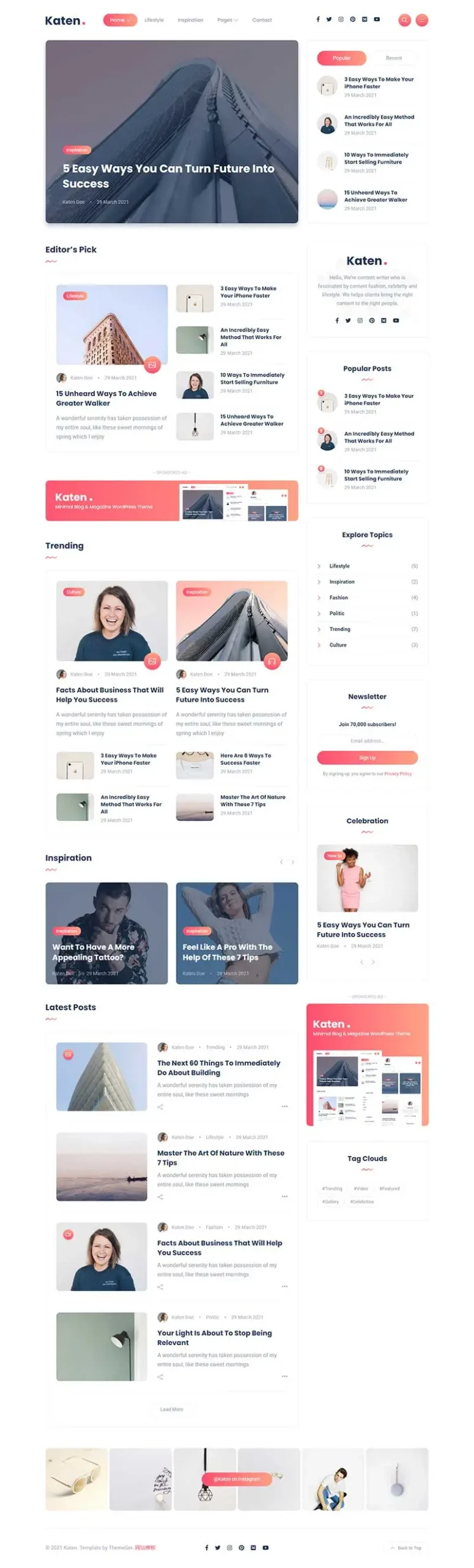 个人博客资讯类html模板-山云部落官网 | 资源交流社区-sy.team
