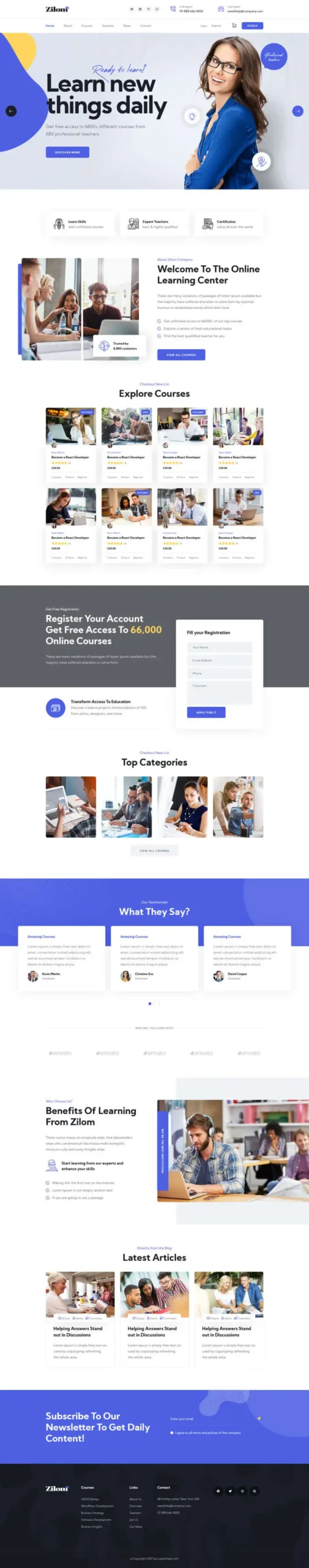 在线教育培训机构HTML模板-山云部落官网 | 资源交流社区-sy.team