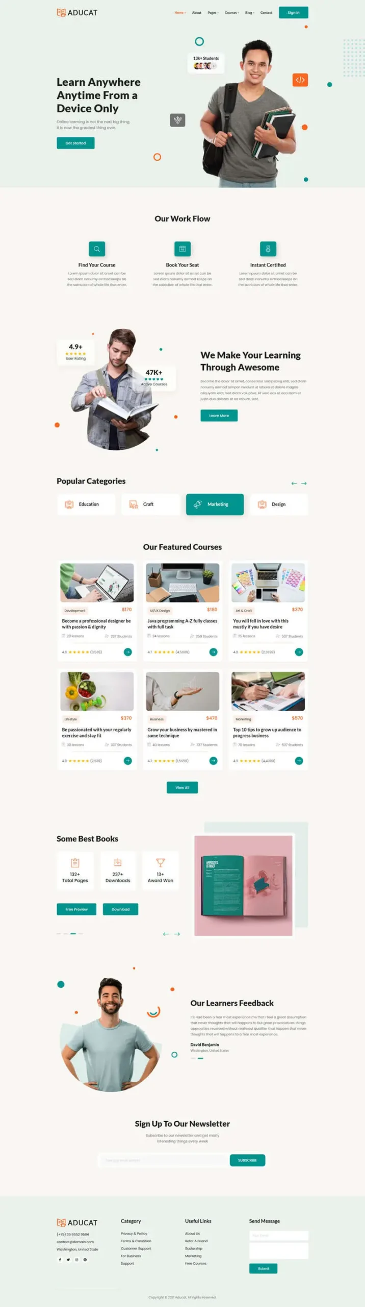 在线教育课程培训平台html网站模板-山云部落官网 | 资源交流社区-sy.team