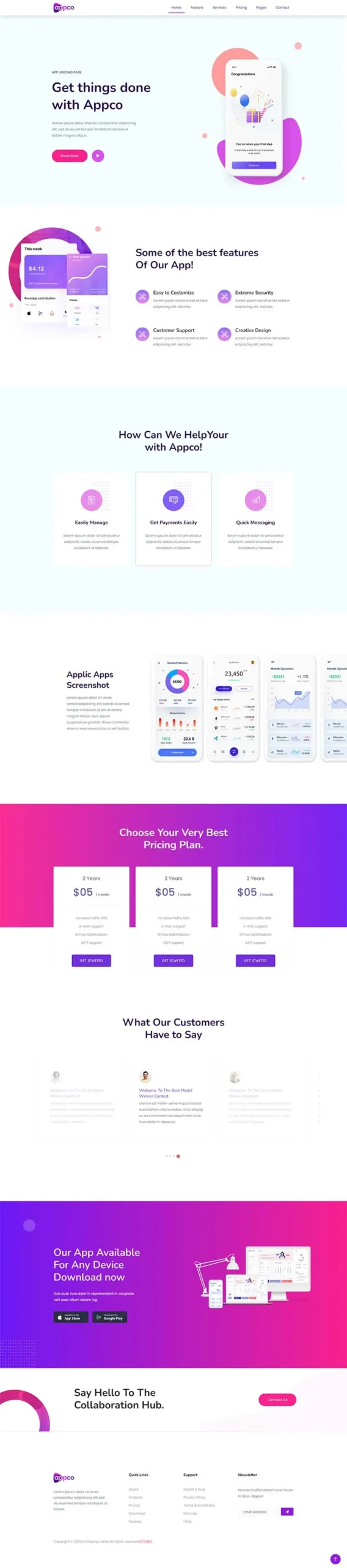APP软件系统介绍推广网站html模板-山云部落官网 | 资源交流社区-sy.team