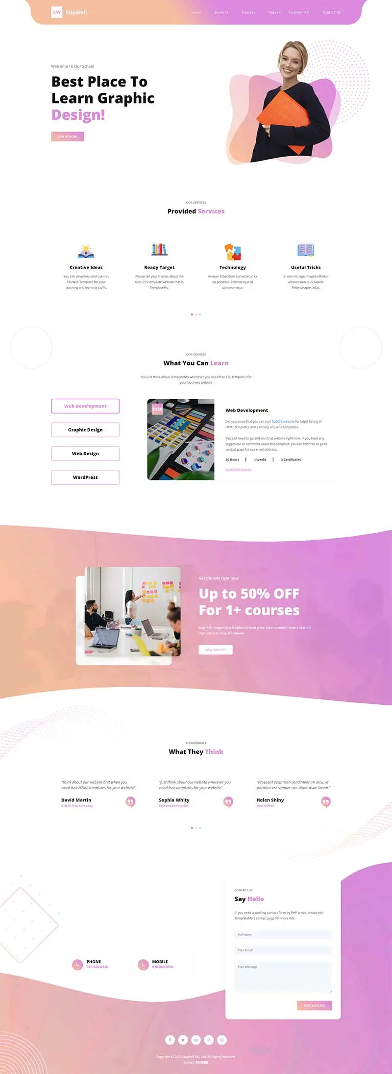 平面设计技能培训html网页模板-山云部落官网 | 资源交流社区-sy.team