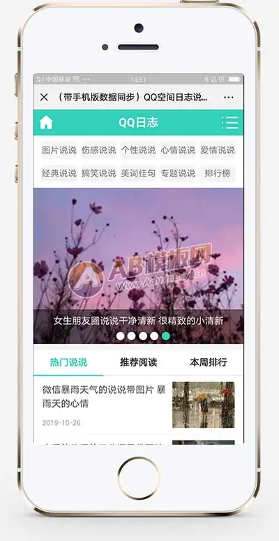 QQ说说日志博客pbootcms网站模板-山云部落官网 | 资源交流社区-sy.team