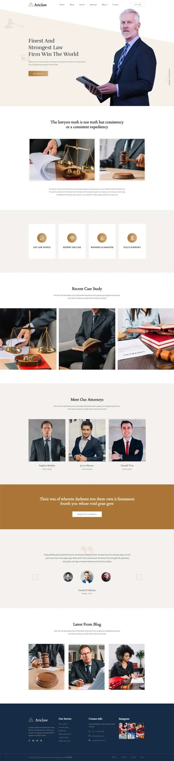 律师事务所HTML5网站模板-山云部落官网 | 资源交流社区-sy.team