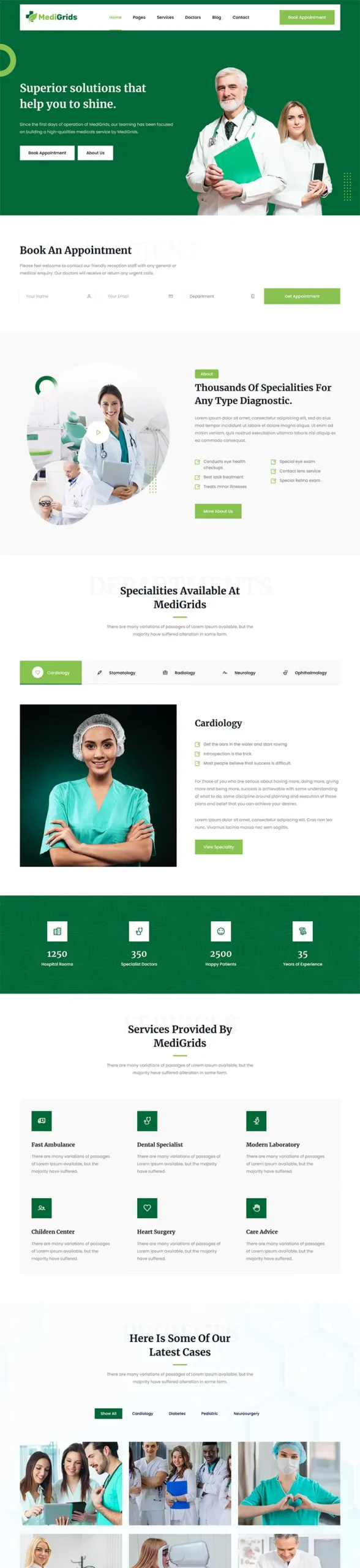 绿色医疗护理html模板-山云部落官网 | 资源交流社区-sy.team
