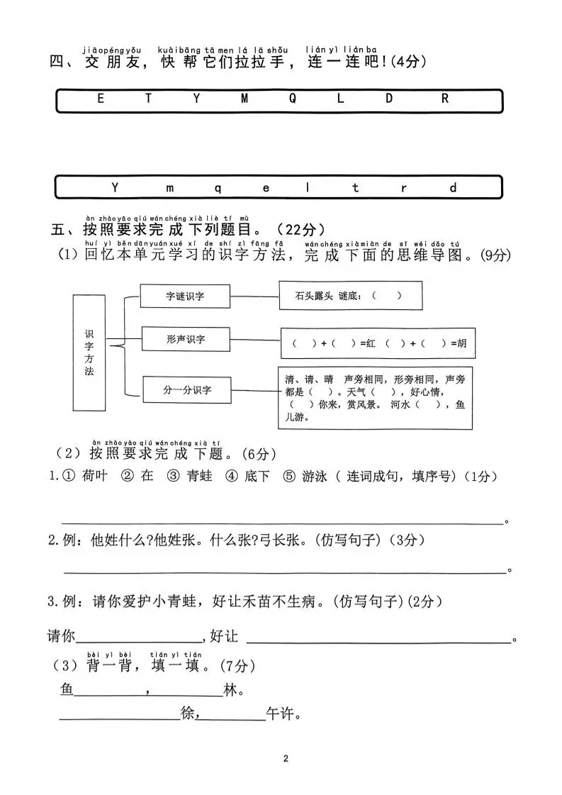 【2025年春1-8单元拔尖检测卷】一下语文-山云部落官网 | 资源交流社区-sy.team