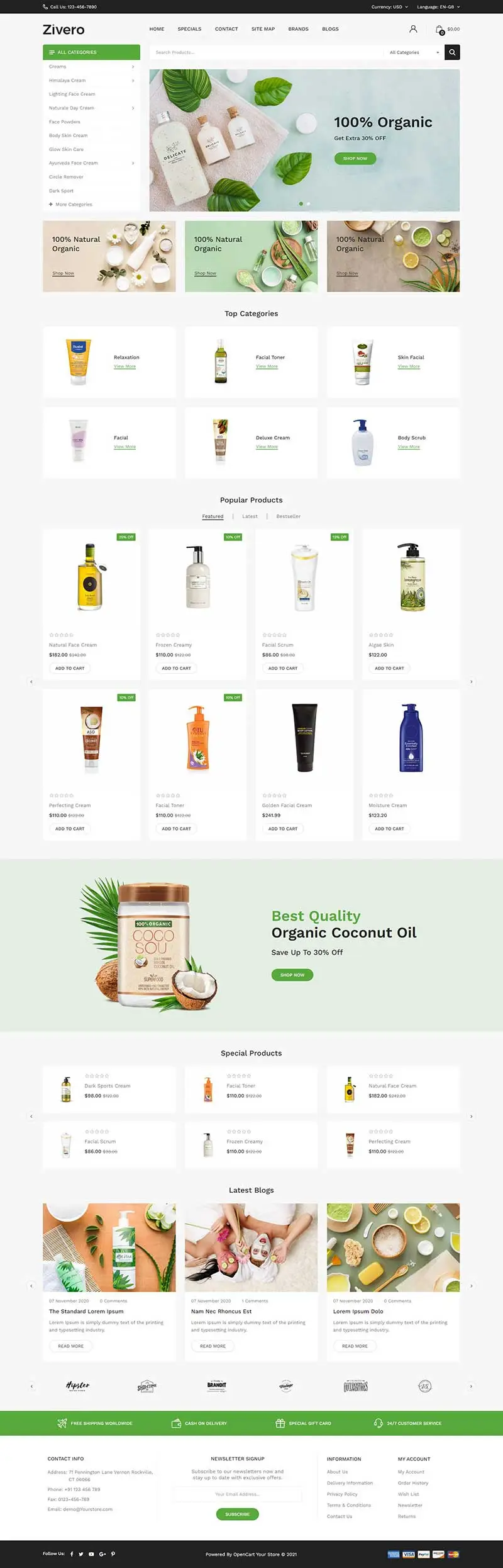 界面清新香水沐浴露洗护用品商城html模板-山云部落官网 | 资源交流社区-sy.team