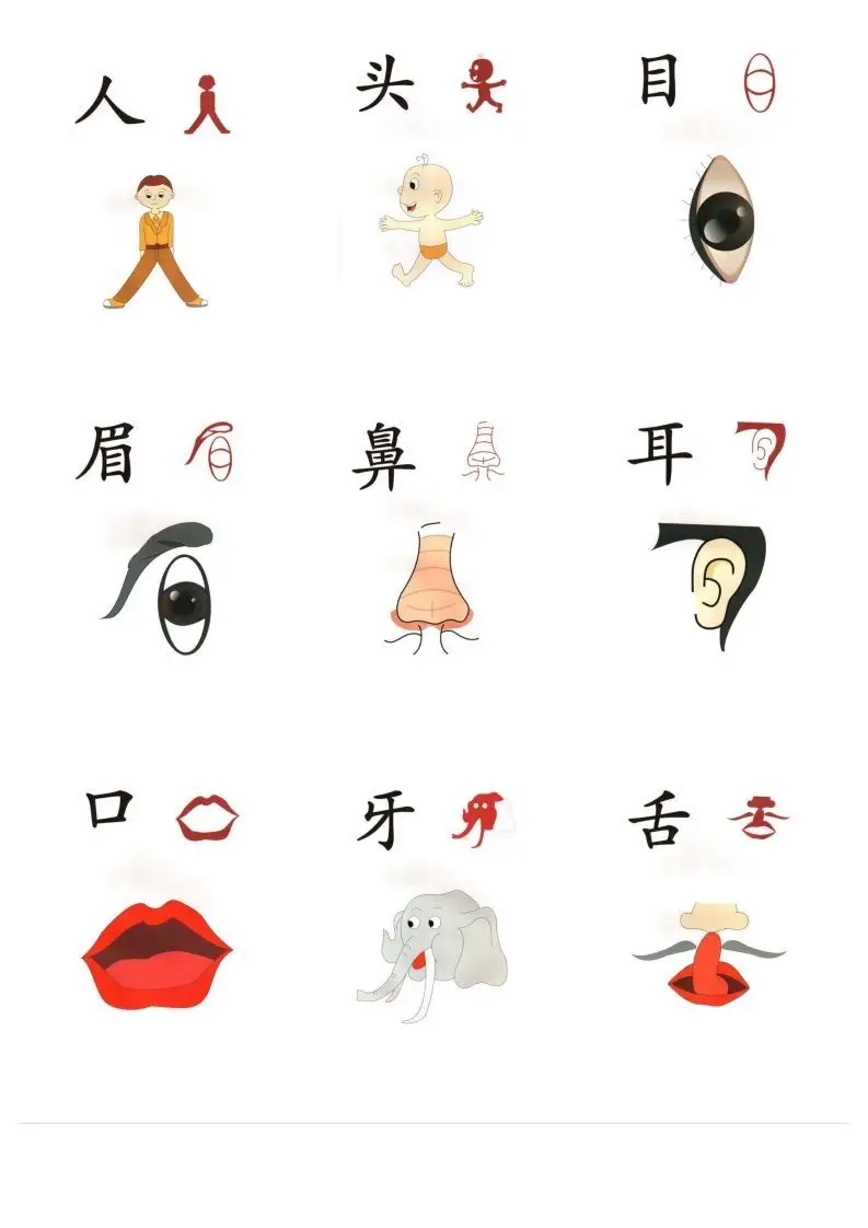 直映识字象形文字（整理版最新）